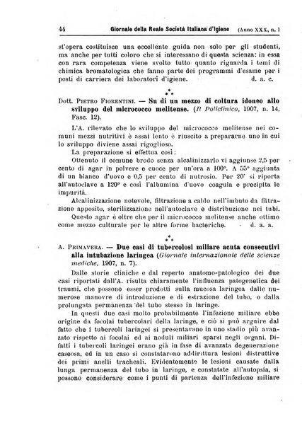 Giornale della Società italiana d'igiene