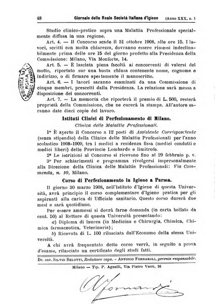 Giornale della Società italiana d'igiene