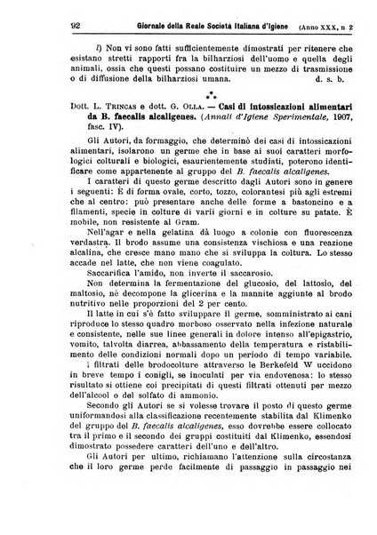 Giornale della Società italiana d'igiene