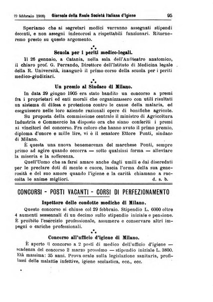 Giornale della Società italiana d'igiene