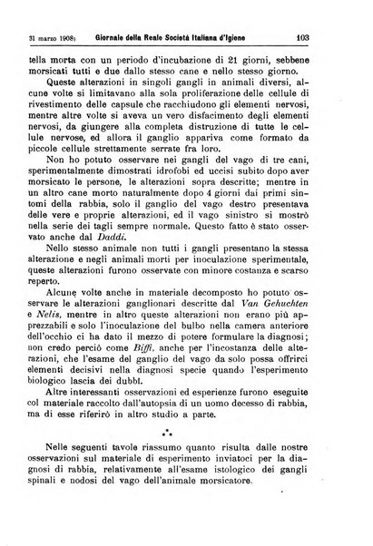 Giornale della Società italiana d'igiene