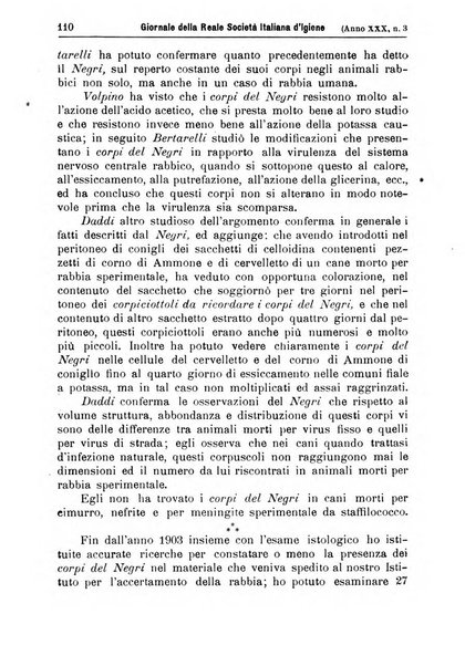 Giornale della Società italiana d'igiene