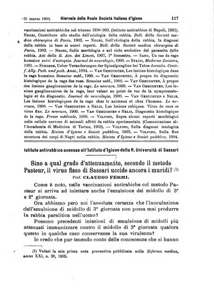 Giornale della Società italiana d'igiene