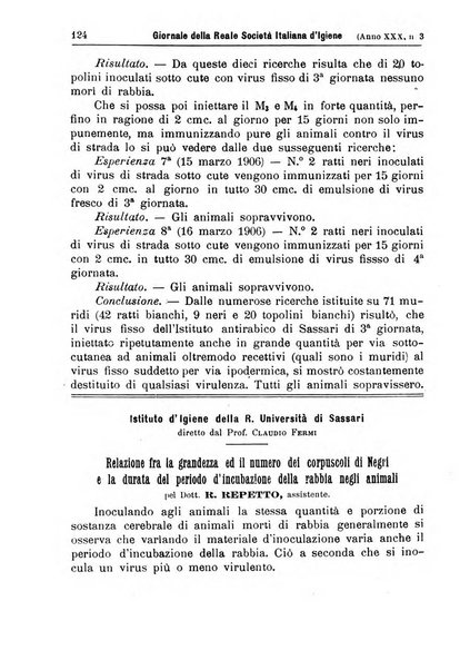 Giornale della Società italiana d'igiene