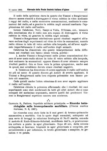 Giornale della Società italiana d'igiene