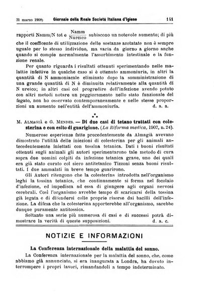 Giornale della Società italiana d'igiene