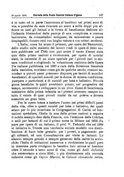 Giornale della Società italiana d'igiene