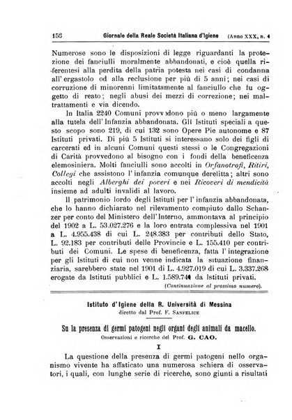 Giornale della Società italiana d'igiene