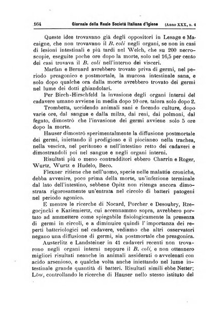 Giornale della Società italiana d'igiene