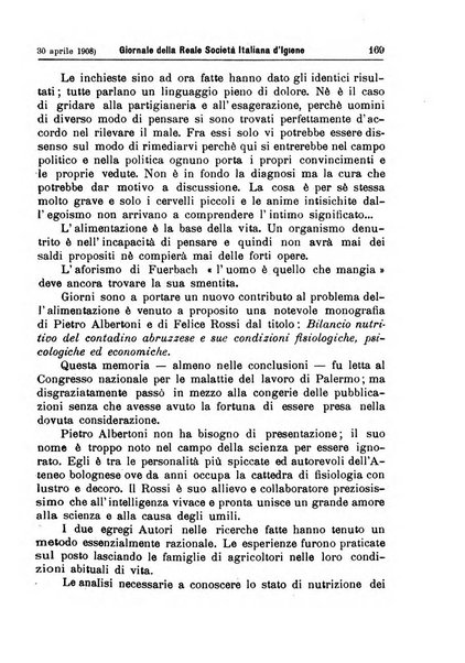 Giornale della Società italiana d'igiene