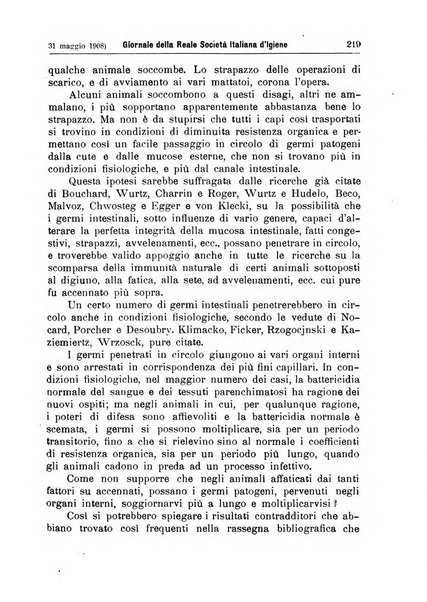 Giornale della Società italiana d'igiene