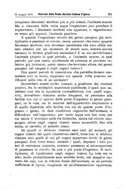 Giornale della Società italiana d'igiene