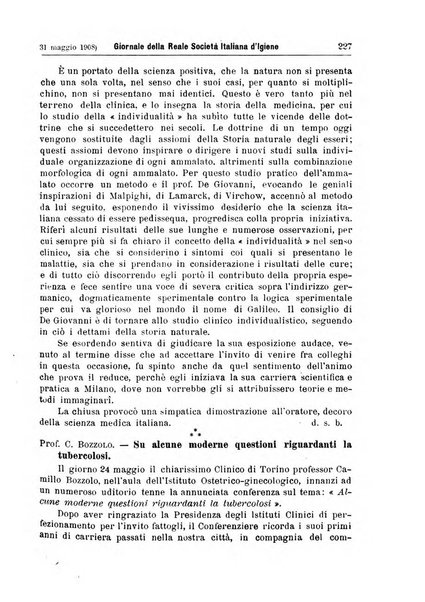 Giornale della Società italiana d'igiene