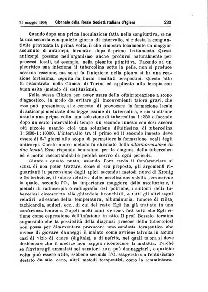 Giornale della Società italiana d'igiene