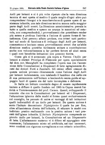 Giornale della Società italiana d'igiene