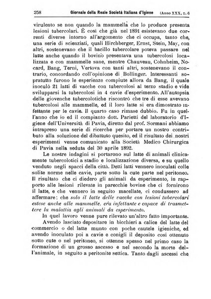 Giornale della Società italiana d'igiene