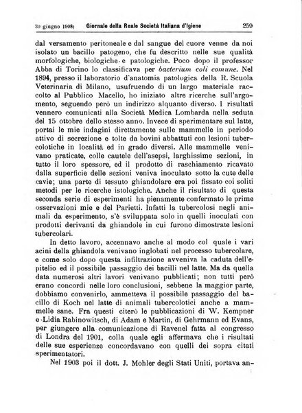 Giornale della Società italiana d'igiene