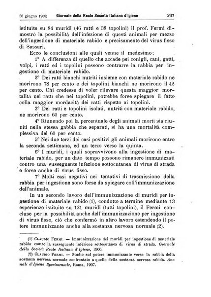 Giornale della Società italiana d'igiene