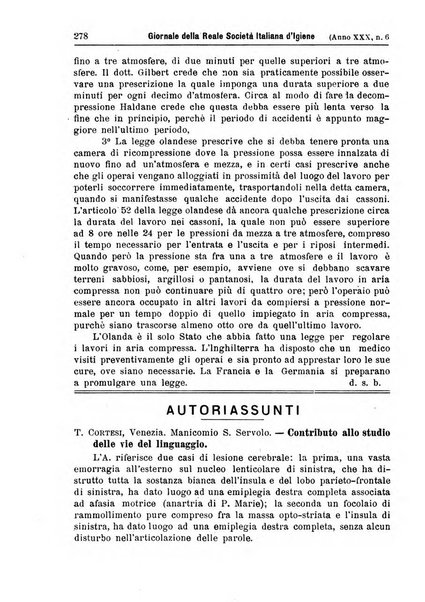 Giornale della Società italiana d'igiene