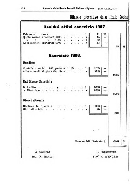 Giornale della Società italiana d'igiene