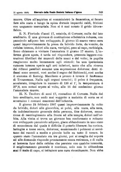 Giornale della Società italiana d'igiene