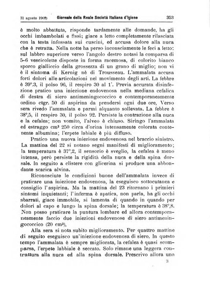 Giornale della Società italiana d'igiene