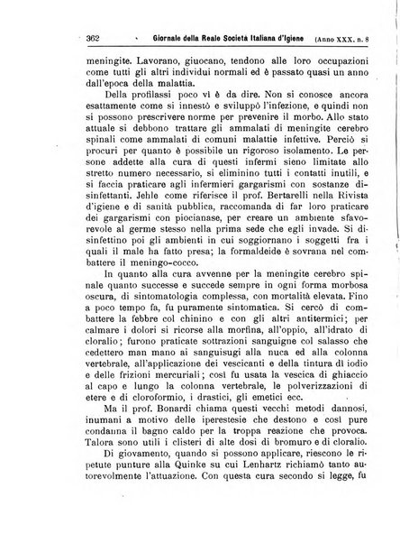 Giornale della Società italiana d'igiene