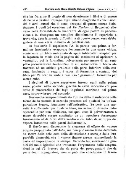 Giornale della Società italiana d'igiene