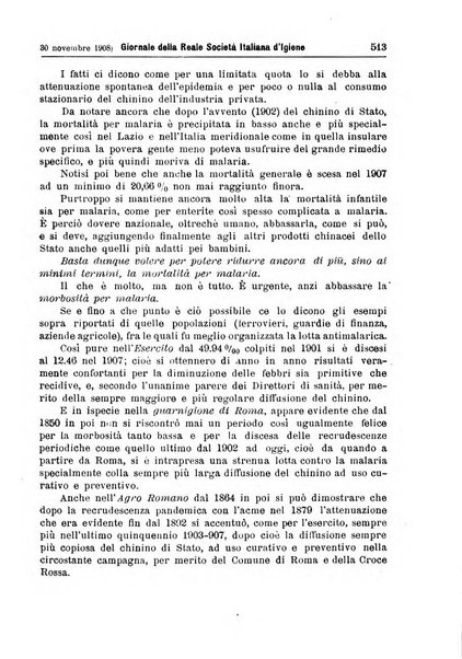 Giornale della Società italiana d'igiene