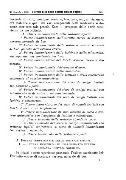 Giornale della Società italiana d'igiene