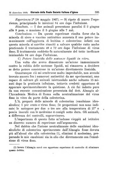 Giornale della Società italiana d'igiene