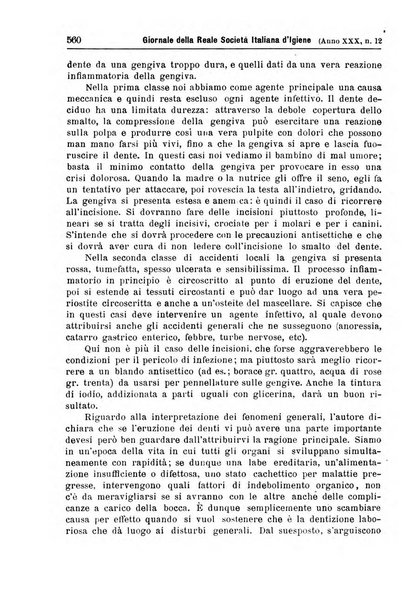 Giornale della Società italiana d'igiene