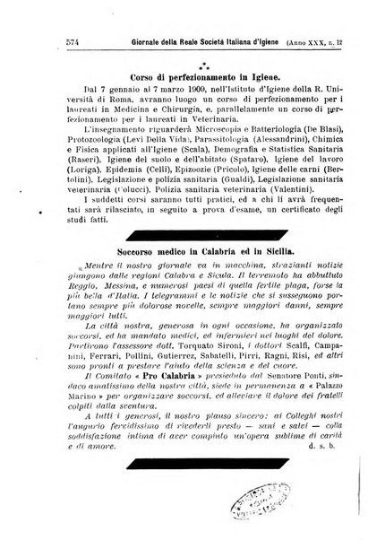 Giornale della Società italiana d'igiene