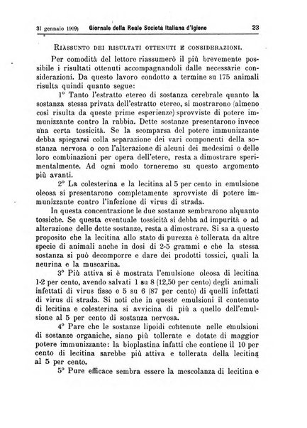 Giornale della Società italiana d'igiene