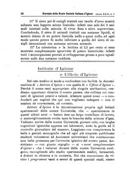 Giornale della Società italiana d'igiene