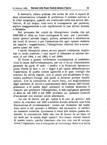 Giornale della Società italiana d'igiene