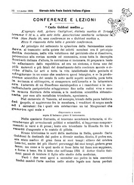 Giornale della Società italiana d'igiene