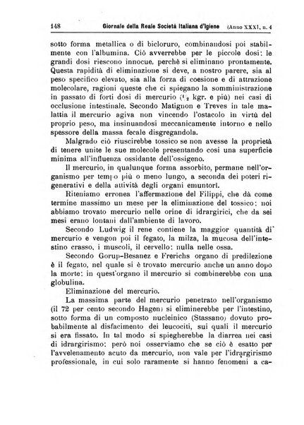 Giornale della Società italiana d'igiene