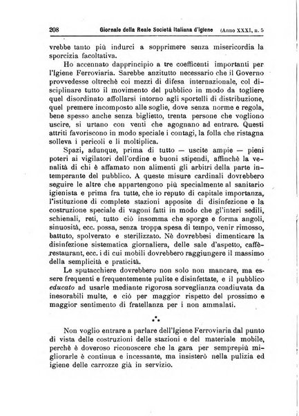 Giornale della Società italiana d'igiene