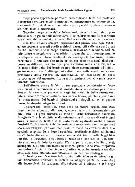 Giornale della Società italiana d'igiene