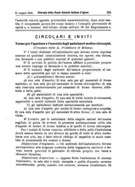 Giornale della Società italiana d'igiene