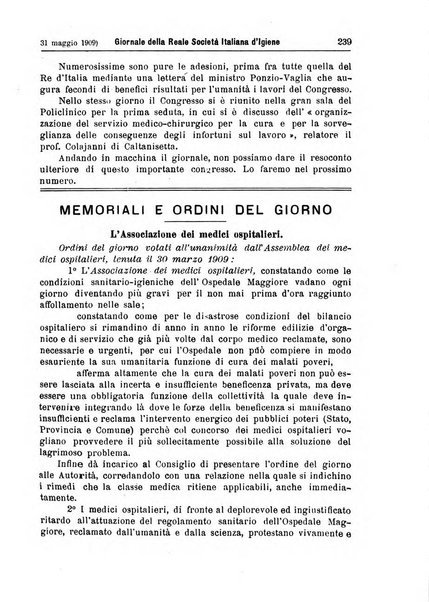 Giornale della Società italiana d'igiene