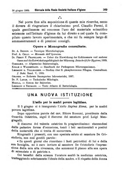 Giornale della Società italiana d'igiene