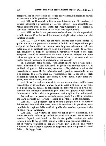 Giornale della Società italiana d'igiene