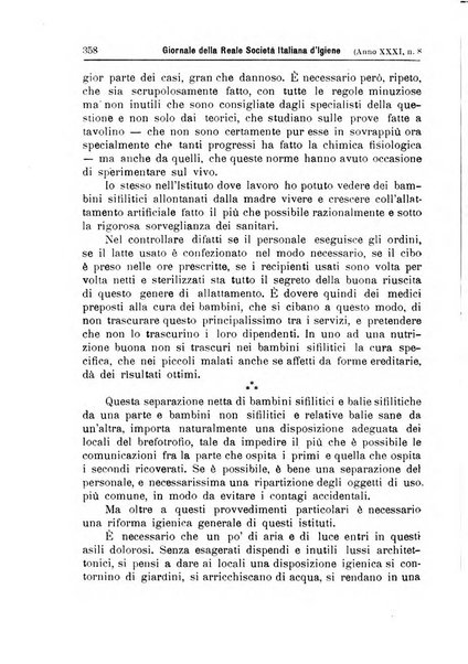 Giornale della Società italiana d'igiene