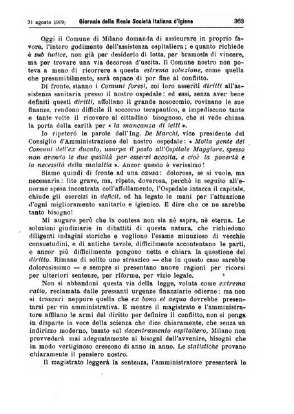 Giornale della Società italiana d'igiene