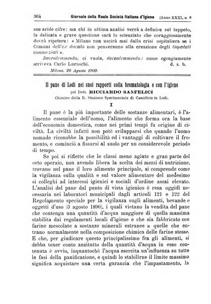 Giornale della Società italiana d'igiene