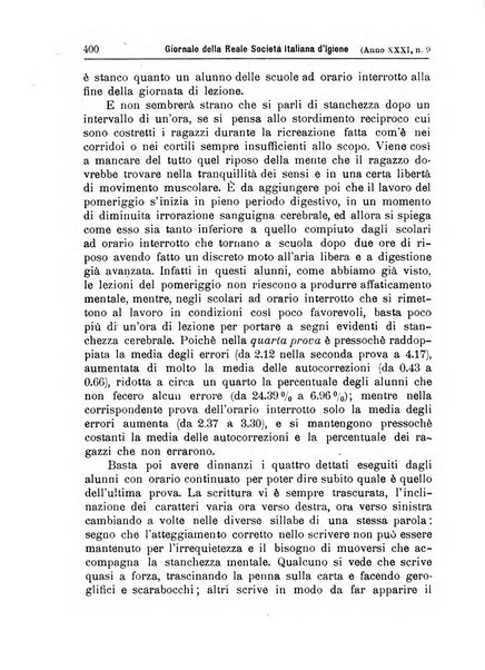 Giornale della Società italiana d'igiene