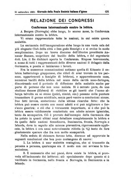 Giornale della Società italiana d'igiene