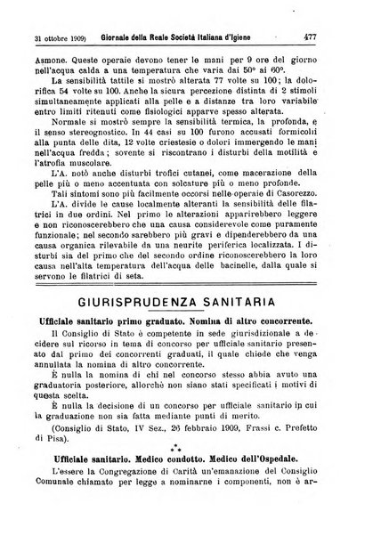 Giornale della Società italiana d'igiene